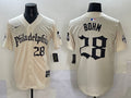 Men’s Philadelphia Phillies Alec Bohm #28 Cream Jersey