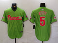 Men’s Philadelphia Phillies Bryson Stott #5 Green Limited Jersey