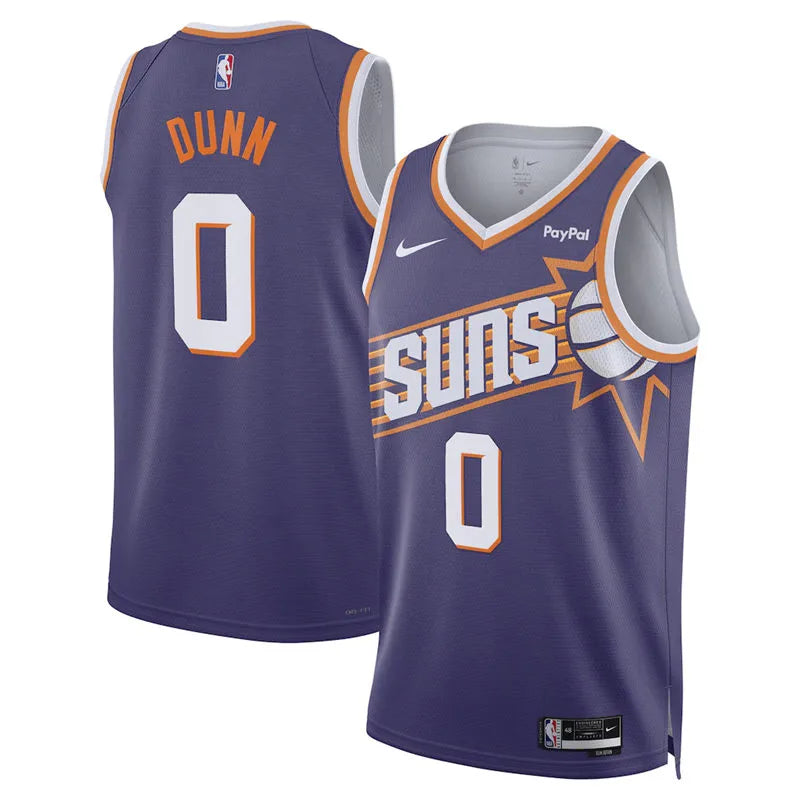 Mens Phoenix Suns #0 Ryan Dunn Nike Purple Icon Edition Swingman Jersey
