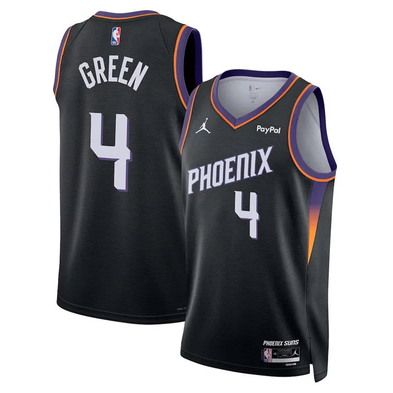 Mens Phoenix Suns #4 Jalen Green 2025-26 Black Statement Edition Swingman Jersey