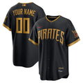 Men’s Pittsburgh Pirates Black 2026 City Connect Stitched Custom Jersey
