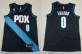 Mens Portland Trail Blazers #0 Damian Lillard Black 2022-23 City Edition Jersey