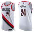 Mens Portland Trail Blazers #24 Kris Murray White Association Edition Player Jersey