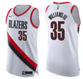 Mens Portland Trail Blazers #35 Robert Williams III White Association Edition Player Jersey