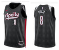 Mens Portland Trail Blazers #8 Deni Avdija Black 2024-25 City Edition Swingman Jersey