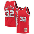 Men’s Portland Trailblazers #32 Bill Walton Red Throwback Swingman Jersey