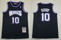 Mens Sacramento Kings #10 Mike Bibby Mitchell & Ness Black 2001-02 Hardwood Classics Throwback Jersey