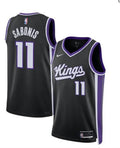 Mens Sacramento Kings #11 Domantas Sabonis 2023-24 Black Icon Edition Player Jersey