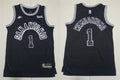 Men’s San Antonio Spurs #1 Victor Wembanyama Black Classic Edition Jersey