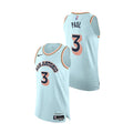 Men’s San Antonio Spurs #3 Chris Paul Light Blue 2024-25 City Edition Jersey