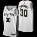 Men’s San Antonio Spurs #30 Julian Champagnie White Association Edition Swingman Jersey