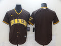 Men’s San Diego Padres Brown Road Blank Jersey