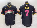 Men’s San Diego Padres Ha-Seong Kim #7 Black Jersey