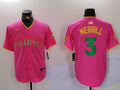 Men’s San Diego Padres Jackson Merrill #3 Pink Jersey
