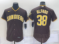 Men’s San Diego Padres Jorge Alfaro #38 Brown Stitched Jersey