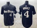 Men’s San Diego Padres Luis Arraez #4 Black Jersey