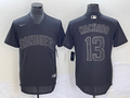 Men’s San Diego Padres Manny Machado #13 Black Inverted Legend Jersey
