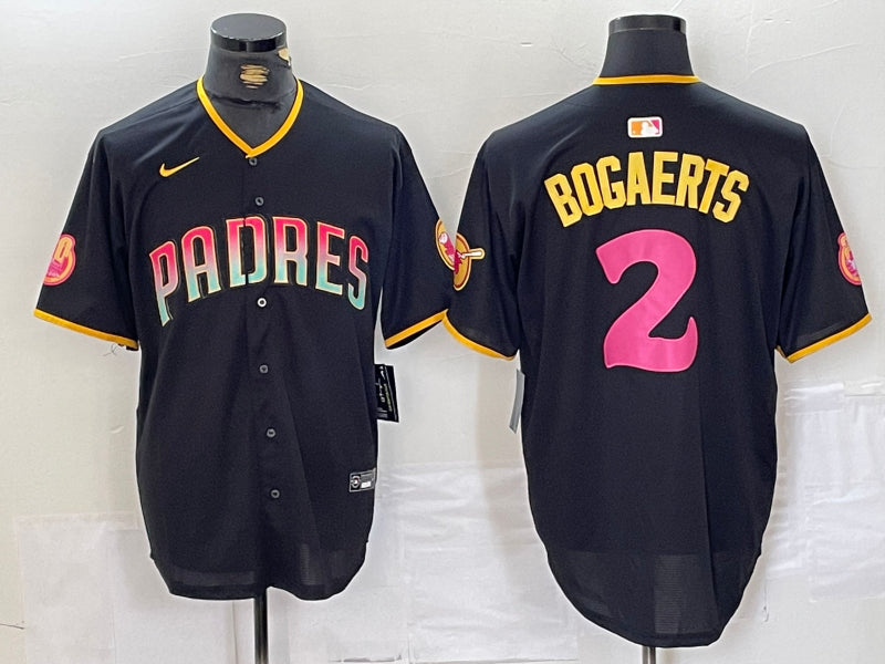 Men’s San Diego Padres Xander Bogaerts #2 Black Jersey