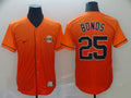 Men’s San Francisco Giants Barry Bonds #25 Orange Stitched Jersey