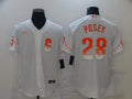 Men’s San Francisco Giants Buster Posey #28 White Jersey City Edition