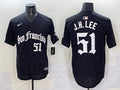Men’s San Francisco Giants Jung Hoo Lee #51 Black Jersey