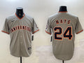 Men’s San Francisco Giants Willie Mays #24 Gray Jersey
