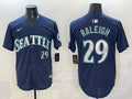 Men’s Seattle Mariners Cal Raleigh #29 Navy Limited Jersey