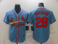 Men’s St. Louis Cardinals Nolan Arenado #28 Blue Baseball Jersey