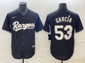 Men’s Texas Rangers Adolis Garcia #53 Black Jersey