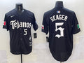 Men’s Texas Rangers Corey Seager #5 Black Jersey