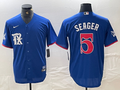 Men’s Texas Rangers Corey Seager #5 Royal City Connect Limited Jersey