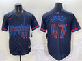 Men’s Toronto Blue Jays Addison Barger #47 Black 2024 City Connect Limited Jersey