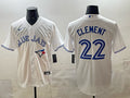 Men’s Toronto Blue Jays Ernie Clement #22 White Home Jersey