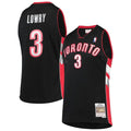 Men’s Toronto Raptors #3 Kyle Lowry Black Mitchell & Ness 2012-13 Hardwood Classics Swingman Jersey