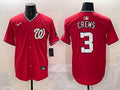 Men’s Washington Nationals Dylan Crews #3 Red Jersey