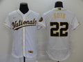 Men’s Washington Nationals Juan Soto #22 White Authentic Jersey