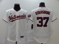 Men’s Washington Nationals Stephen Strasburg #37 White Authentic Jersey