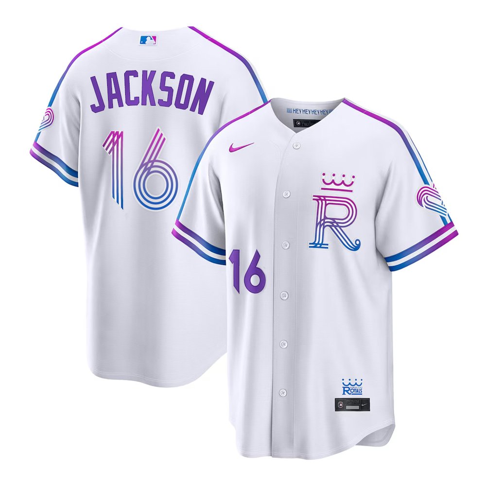 Youth Kansas City Royals #16 Bo Jackson White 2026 City Connect Stitched Jersey
